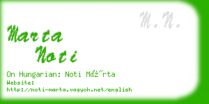 marta noti business card